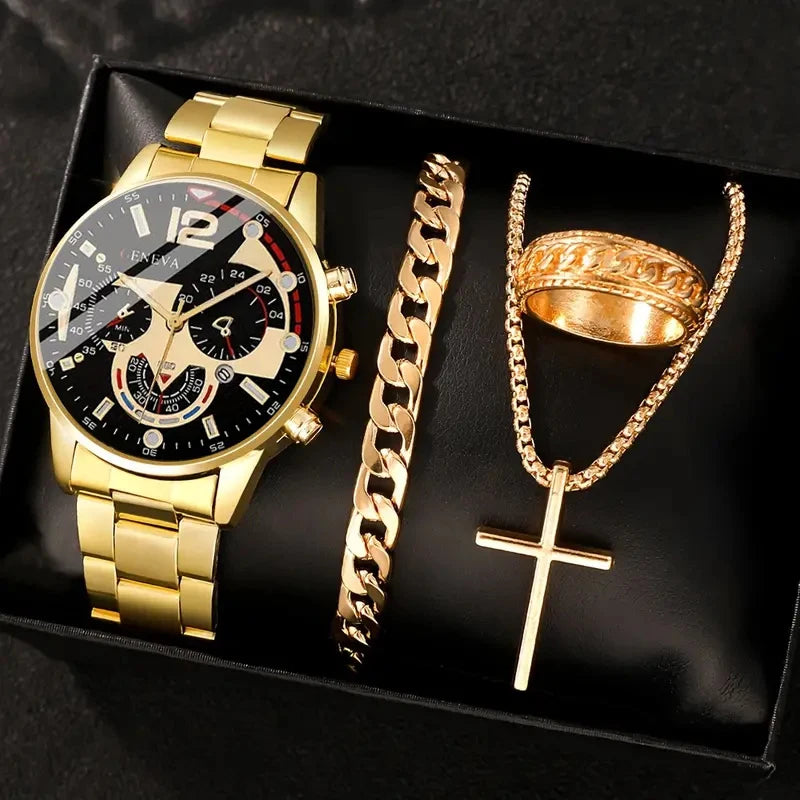 Reloj Ouro Prestige - Conjunto Exclusivo de Reloj Masculino