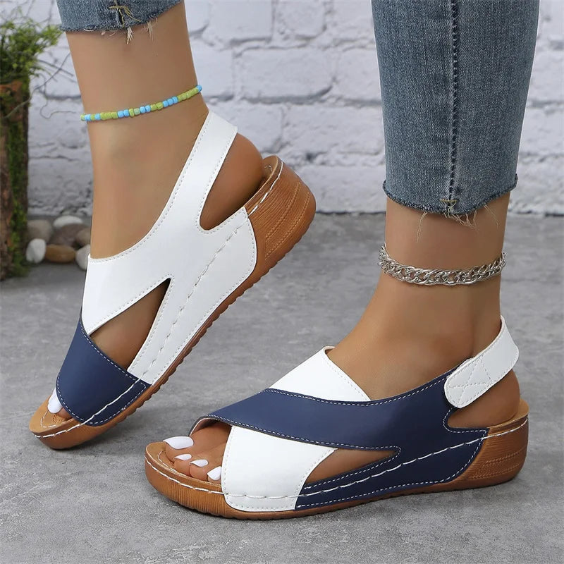 Sandalias Wedge Mix Color para Mujeres – Verano