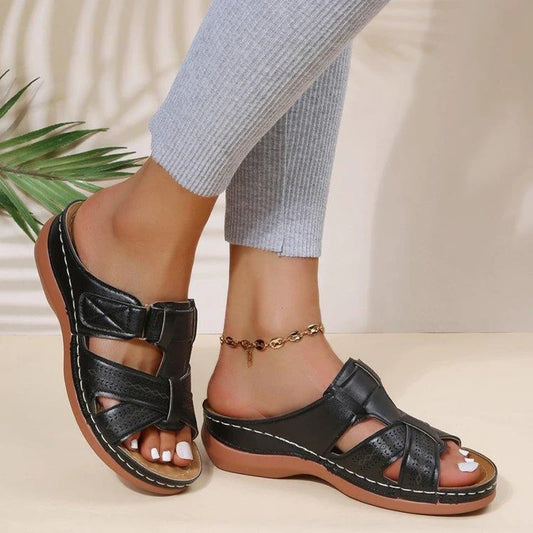 Sandalias de Cuña para Mujer Verano 2024 – Confort Premium con Estilo Vintage